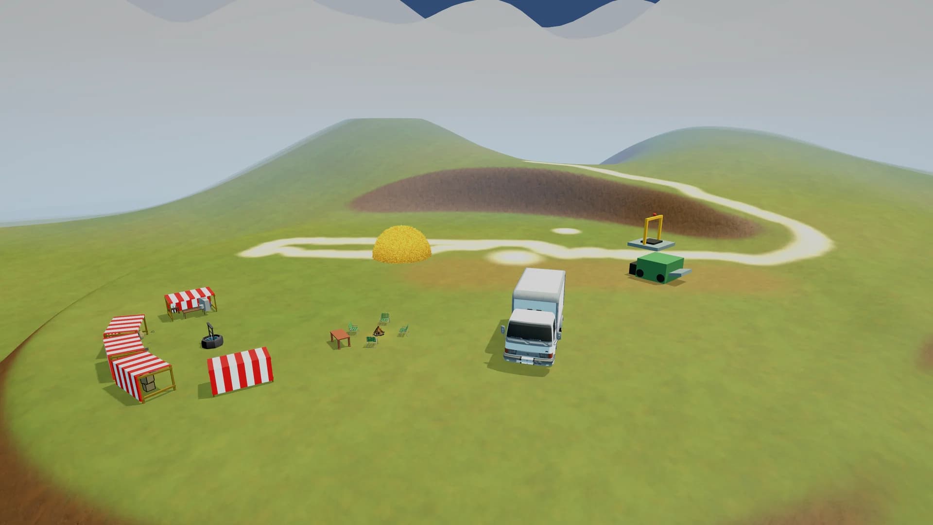The farm and enormous haystack in Needle in a Haystack